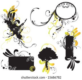 Set of design elements