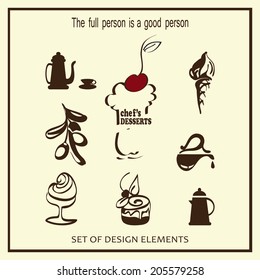 Set of design elements.