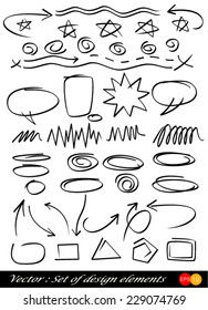 Set of design elements 