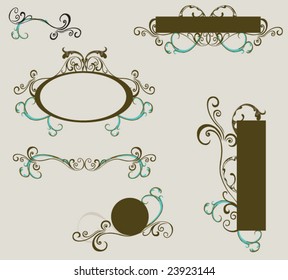 Set of design elements
