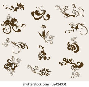 Set of design elements