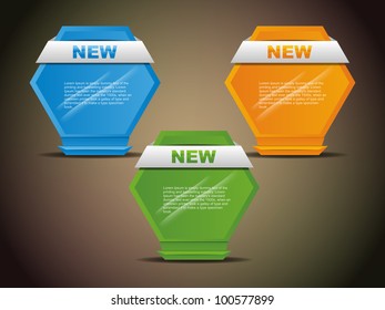Set of design elements for advertisement, product, web and blogs.