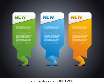 Set of design elements for advertisement, product, web and blogs.