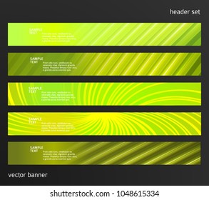 Set Design elements business presentation template. Vector illustration horizontal web banners background, backdrop abstract blurry form. EPS 10 for web buttons template, web site page presentation