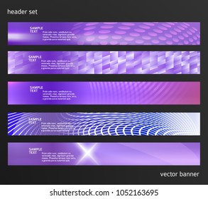 Set Design elements business presentation template. Vector illustration horizontal web banners background, backdrop abstract blurry form. EPS 10 for web buttons template, web site page presentation