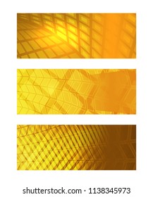 Set Design elements business presentation template. Vector illustration horizontal web banners background, backdrop abstract mosaic form. EPS 10 for web buttons template, web site page presentation