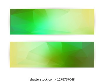 Set Design elements business presentation template. Vector illustration horizontal web banners background, backdrop abstract blurry form. EPS 10 for web buttons template, web site page presentation