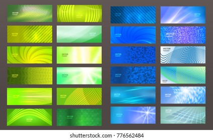 Set Design elements business presentation template. Vector illustration horizontal web banners background, backdrop abstract blurry form. EPS 10 for web buttons template, web site page presentation