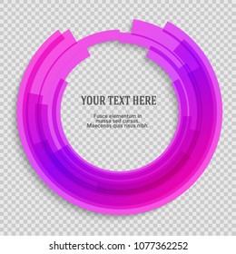 Set Design elements. Curved many streak. Abstract Circular logo element on white background isolated. Creative band art. Vector illustration EPS 10. digital for promotion new product
