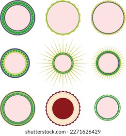 Conjunto de elementos de diseño. Colección de elementos de línea vintage decorativa Ilustración vectorial