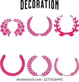 Set of design elements. Decorative vintage line elements collection Vector illustration