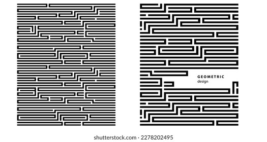 Set Design elements  - Halftone dot pattern on white background. Vector illustration eps 10 frame with black abstract random dots for technology, big data theme, grunge cover page about hi-tech, IT.