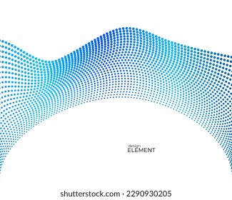 Set Design elements  - Halftone dot pattern on white background. Vector illustration eps 10 frame with black abstract random dots for technology, big data theme, grunge cover page about hi-tech, IT.