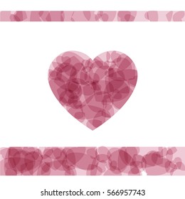 Set of design elements Happy Valentine's Day. vector illustration.