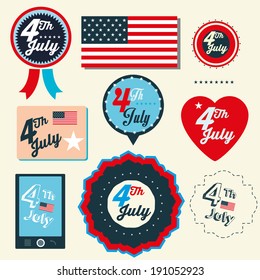  set of design elements for Independence Day