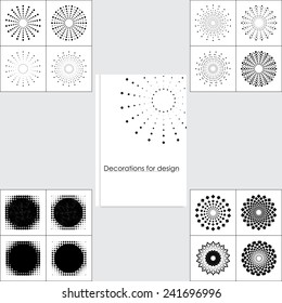 Set design elements to design a notebook or other objects. Logo
