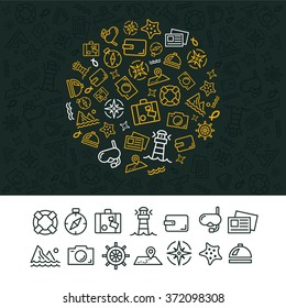 Set of design elements Pattern.