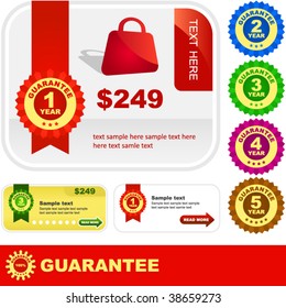 Set of design elements for sale.