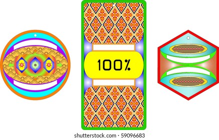 Set of design elements for sale