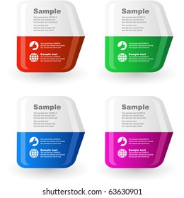 Set of design elements for sale.