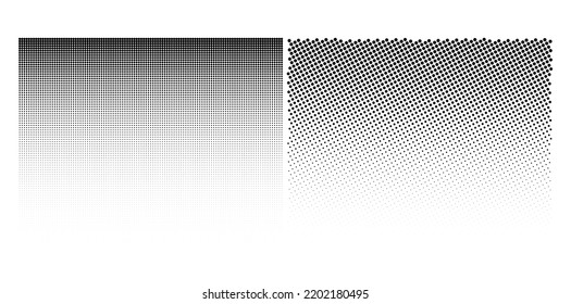 Set Design elements symbol Editable icon - Halftone dot pattern on white background. Vector illustration eps 10 frame with black abstract random dots for technology, big data