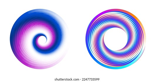 Set Design elements symbol Editable halftone frame dot circle pattern on white background. Vector illustration eps 10 frame with black random dots. Round border Icon using halftone circle dots text