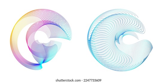 Set Design elements symbol Editable halftone frame dot circle pattern on white background. Vector illustration eps 10 frame with black random dots. Round border Icon using halftone circle dots text