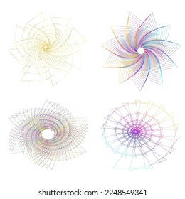 Set Design elements symbol Editable halftone frame dot circle pattern on white background. Vector illustration eps 10 frame with black random dots. Round border Icon using halftone circle dots text