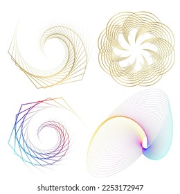 Set Design elements symbol Editable halftone frame dot circle pattern on white background. Vector illustration eps 10 frame with black random dots. Round border Icon using halftone circle dots text