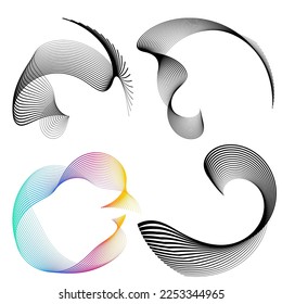 Set Design elements symbol Editable halftone frame dot circle pattern on white background. Vector illustration eps 10 frame with black random dots. Round border Icon using halftone circle dots text