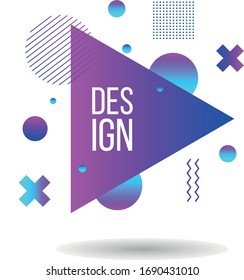 Set of design elements, template for your project. Big gradient vector collection