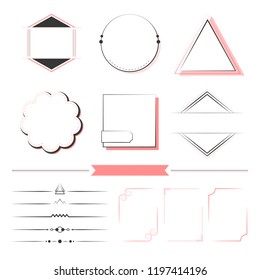 Set of design elements vector