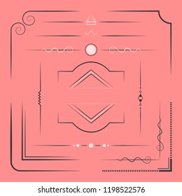Set of design elements vector