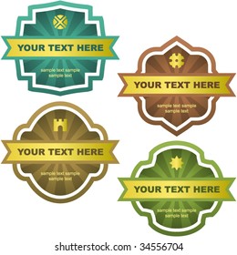 Set of design elements. Vector set.