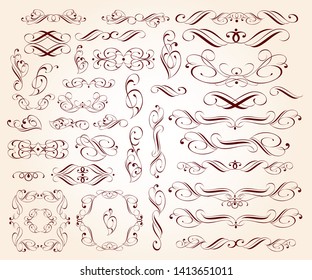 Set design elements. Vector illustration.