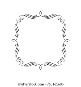 Set design elements. Vector illustration. Black on white.