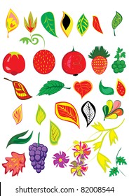 Set of design elements. Vector illustration.