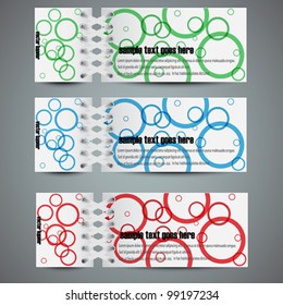 Set of  Design Elements for Web or Blog Templates