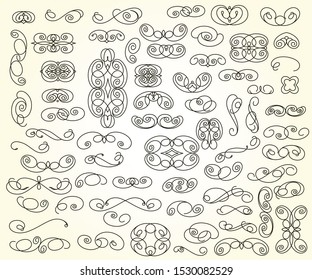 Set design elements for your projects. Vector illustration.