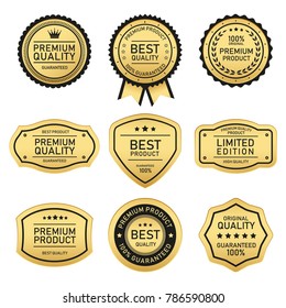 set of design labels best quality and premium quality