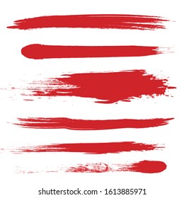 A set of design materials with beautiful handwriting drawn with ink with a paintbrush