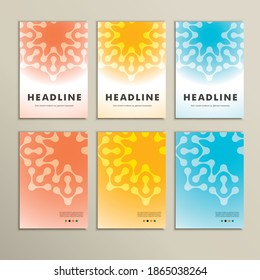 Set for design in molecules abstract style