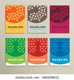 Set for design in molecules abstract style