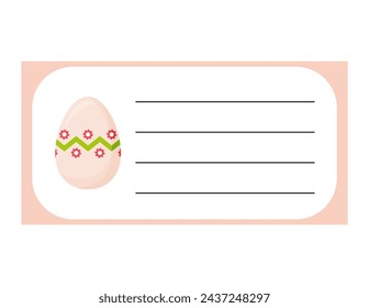 Set design for the pages of the children's weekly and daily planner. A cute easter egg, and a checklist layout for the diary and notebook.
