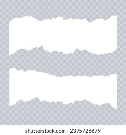 set design paper cut buttom template collection of torn ripped paper sheets eps file element