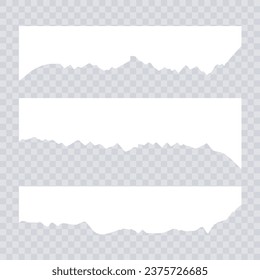 set design paper cut buttom template collection of torn ripped paper sheets eps file element