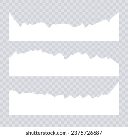 set design paper cut buttom template collection of torn ripped paper sheets eps file element