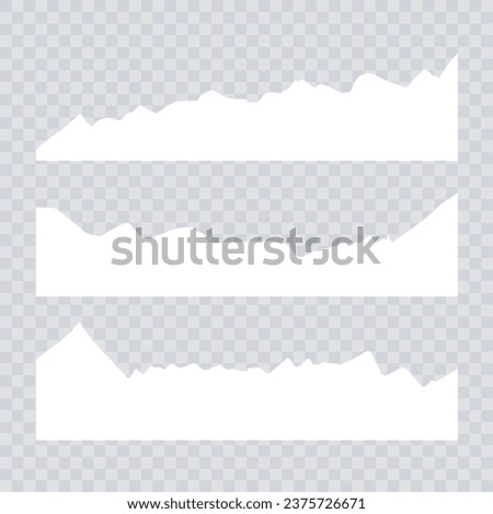 set design paper cut buttom template collection of torn ripped paper sheets eps file element