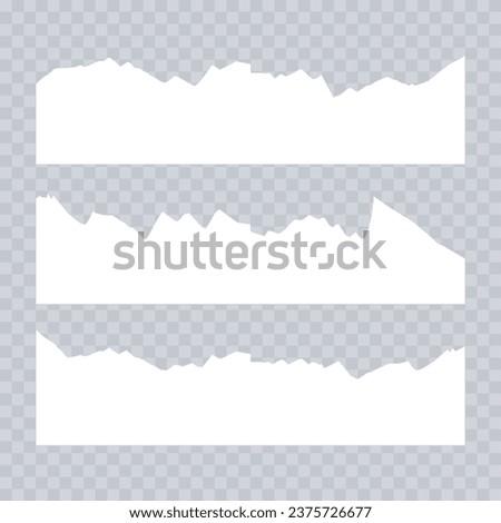 set design paper cut buttom template collection of torn ripped paper sheets eps file element