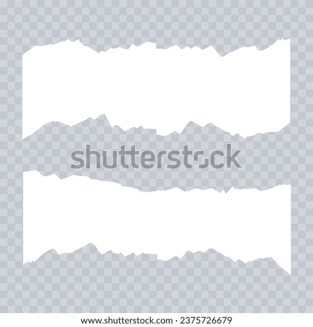 set design paper cut buttom template collection of torn ripped paper sheets eps file element